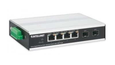 在恶劣环境中提供可靠性的动力：INTELLINET 508254 工业4口千兆以太网 PoE+ 交换机